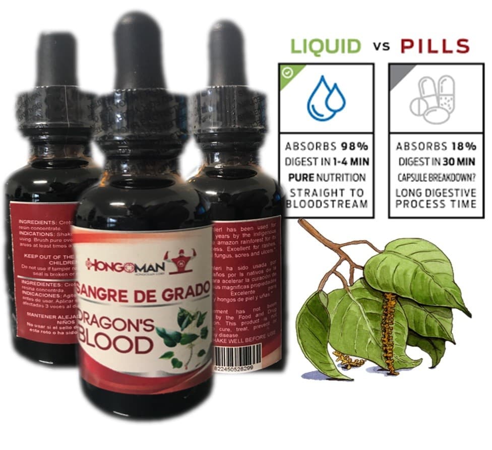 Pure Dragon's Blood Tree Sap Liquid Wound Dropper croton lechleri latex 3