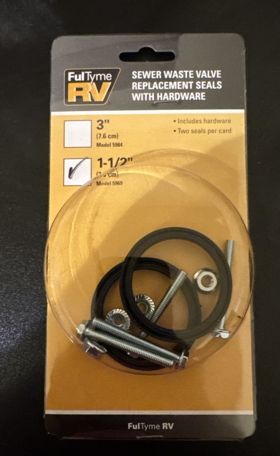 FulTyme RV, RV Waste Valve Seal Kit 1-1/2 Inch Replacement, valterra-ect-#T5969 2