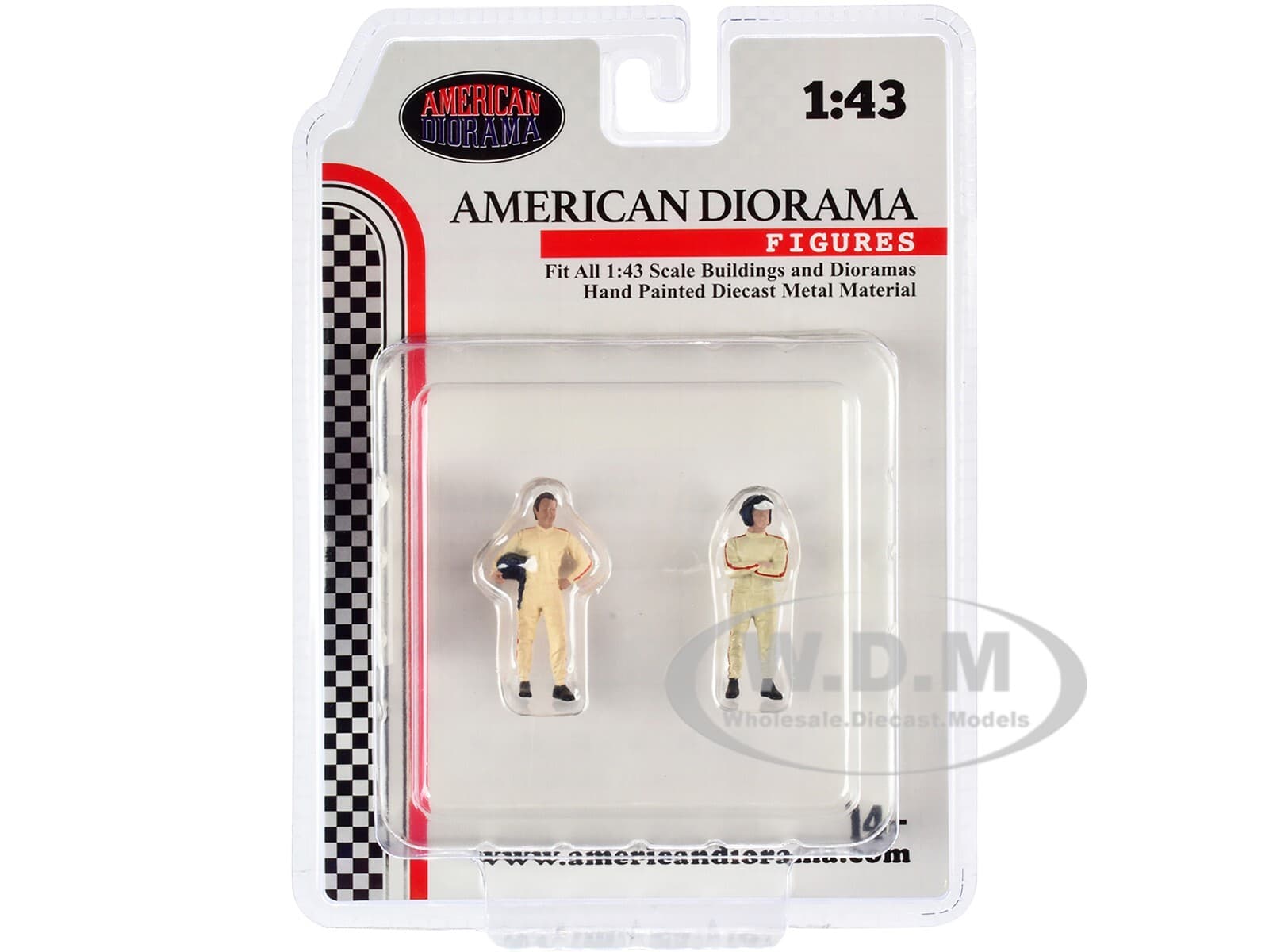 "RACING LEGENDS" 60'S SET OF 2 DIECAST FIGURES FOR 1/43 AMERICAN DIORAMA 76448 4