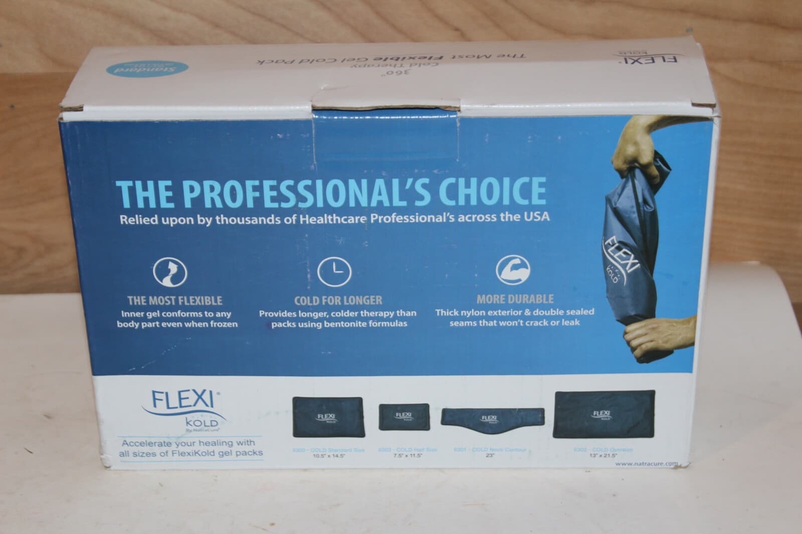 FlexiKold Gel Ice Pack W/Straps (Standard Large: 10.5" x 14.5") VALUE PACK 2x 2