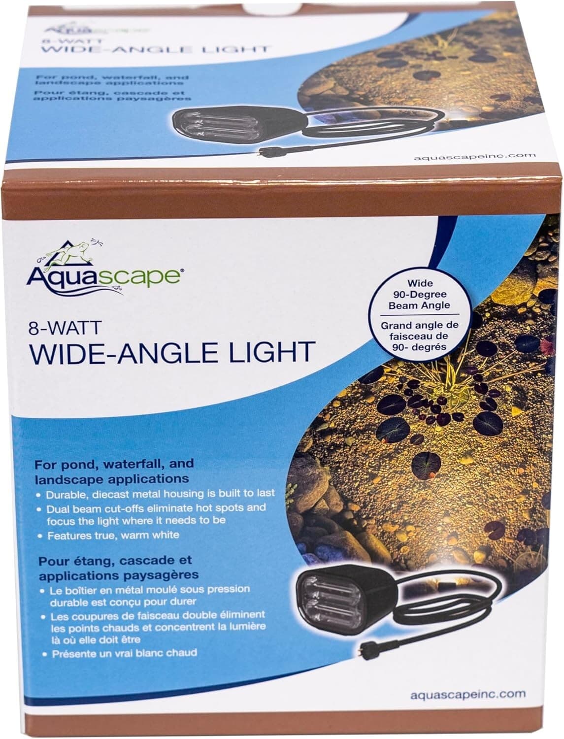 Aquascape Wide Angle Light for Pond and Water Features, 8-Watt, 84077
