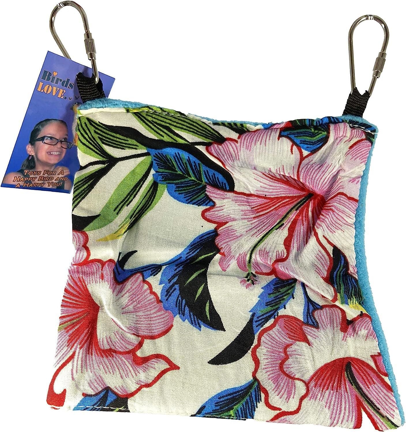 Birds LOVE Colorful Hanging Hammock Parrot Hut - Warm Bed for Sleep & Relaxing 4