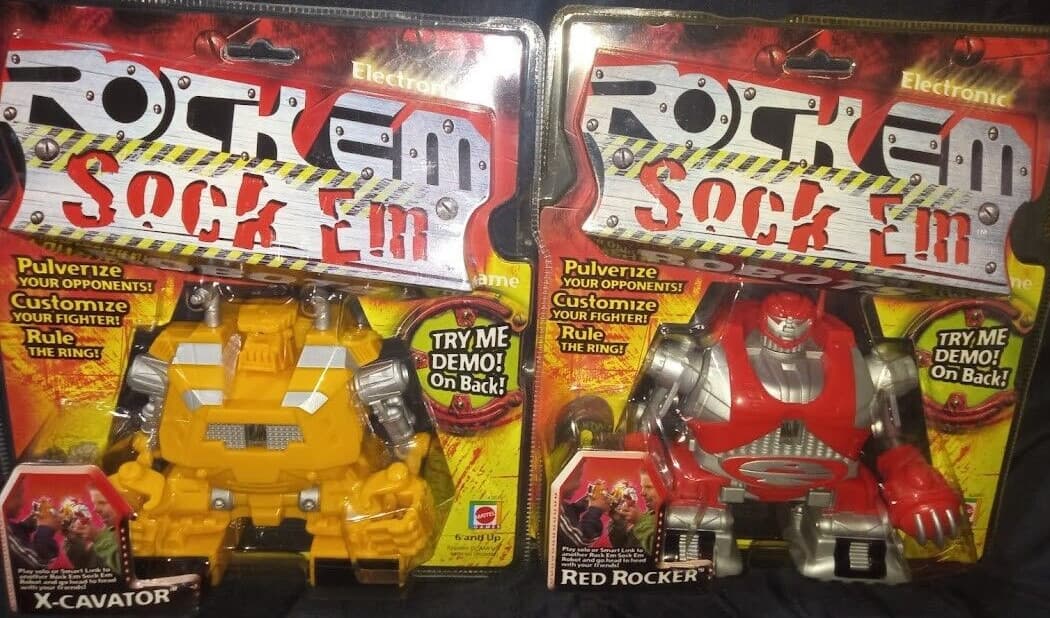 🎀*RARE* Rock Em Sock Em Robots RED ROCKER Robot Handheld Game *NEW & SEALED*🎀 6