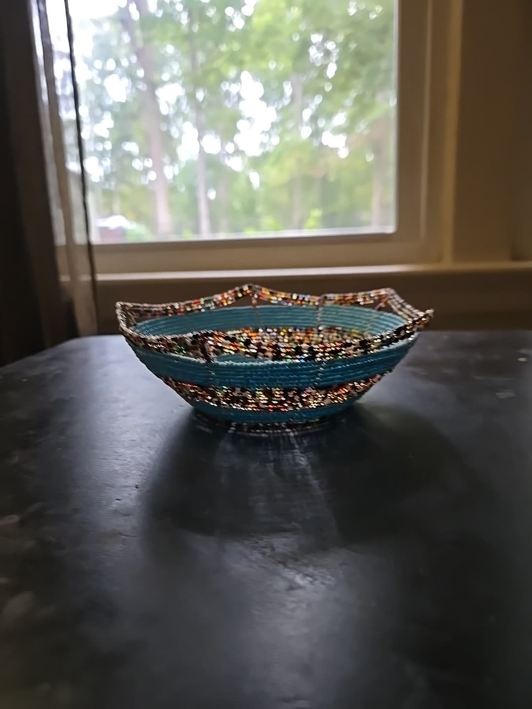 African Wire Bead Bowl 3