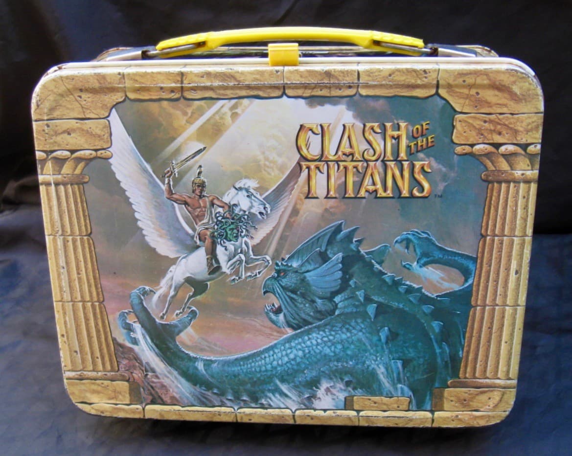 Vintage CLASH OF THE TITANS Lunchbox & Thermos - Movie (1981) C-8.5/9.0 Minty! 2