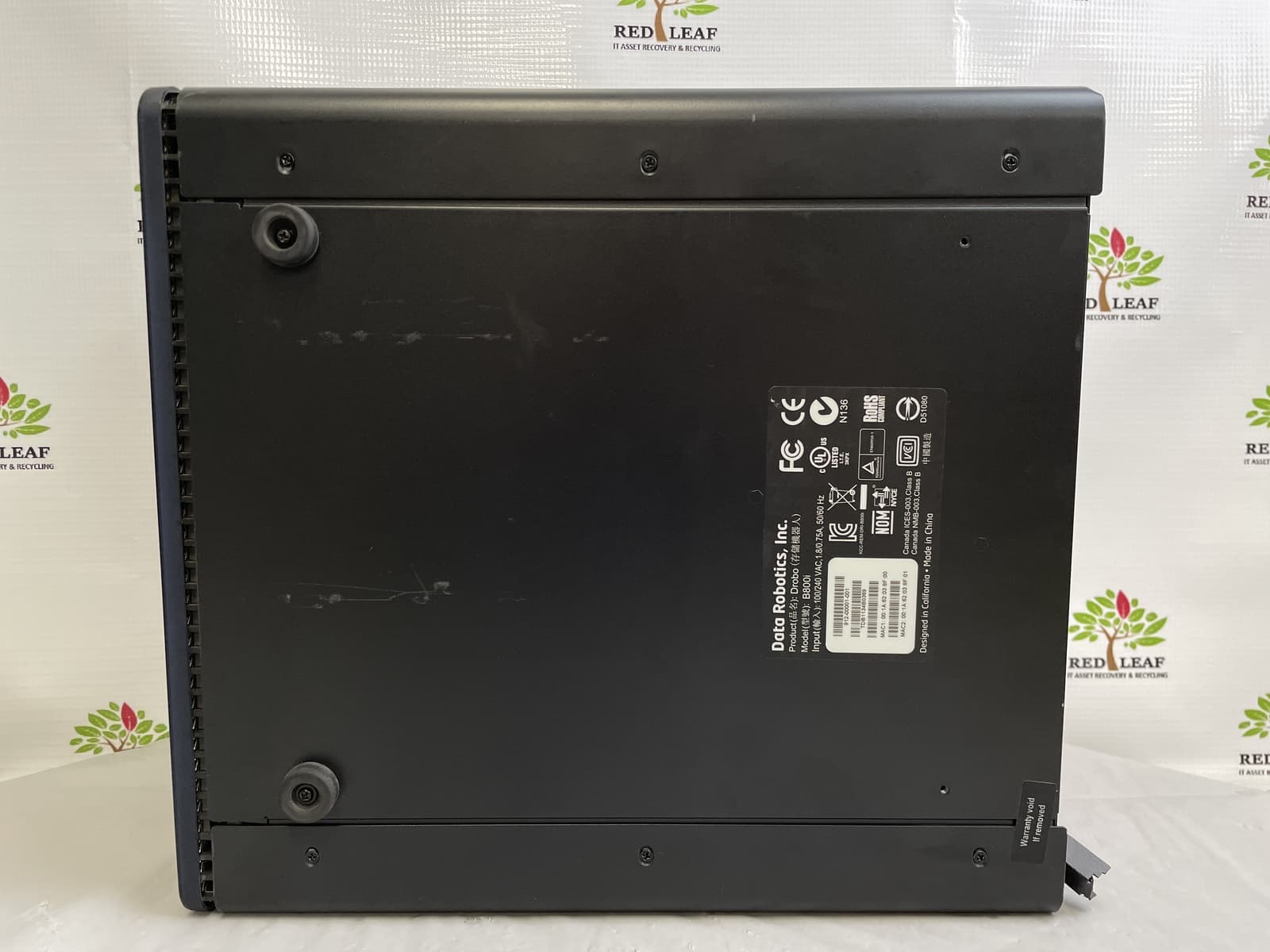 DROBO B800i iSCSI Business Storage Array, SAN/NAS No HDD, Powers on AS-IS (READ) 6