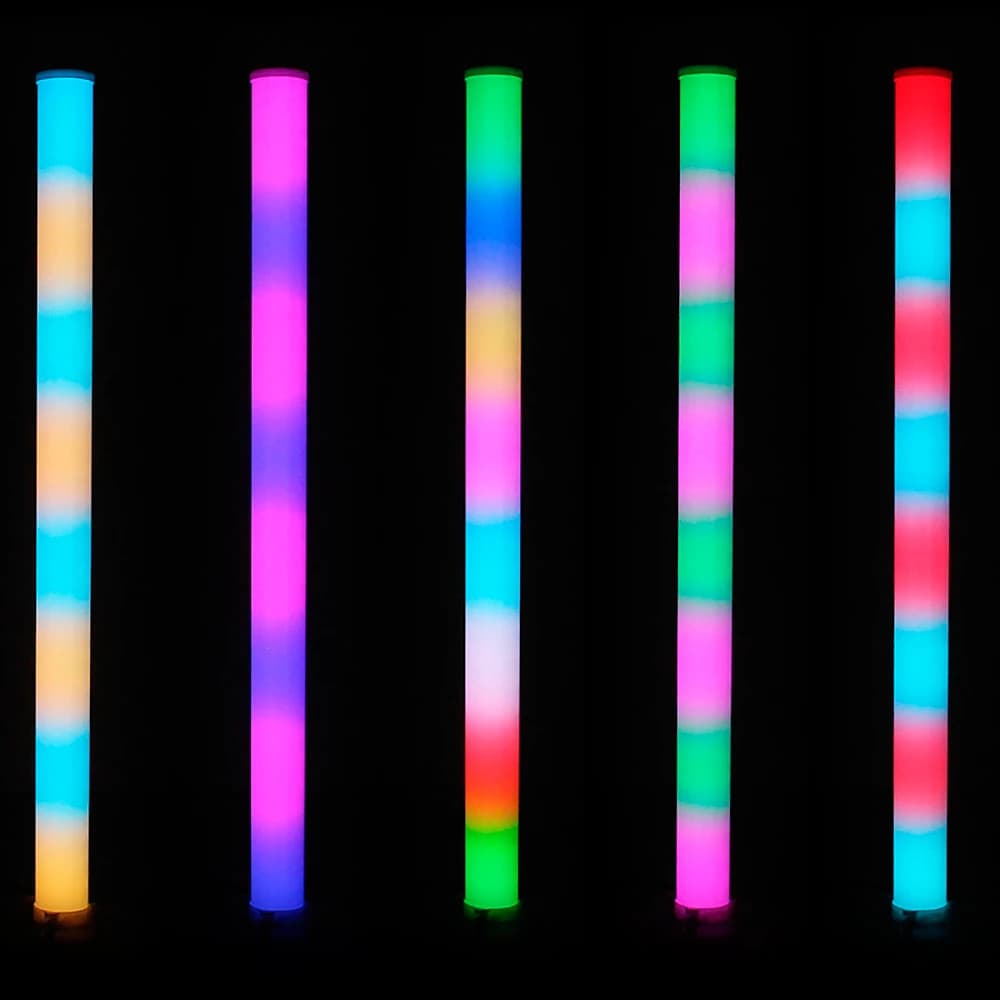 JMAZ Lighting Galaxy Tube 6pk Package with 6 Battery Powered LED Effect Tube LN 2