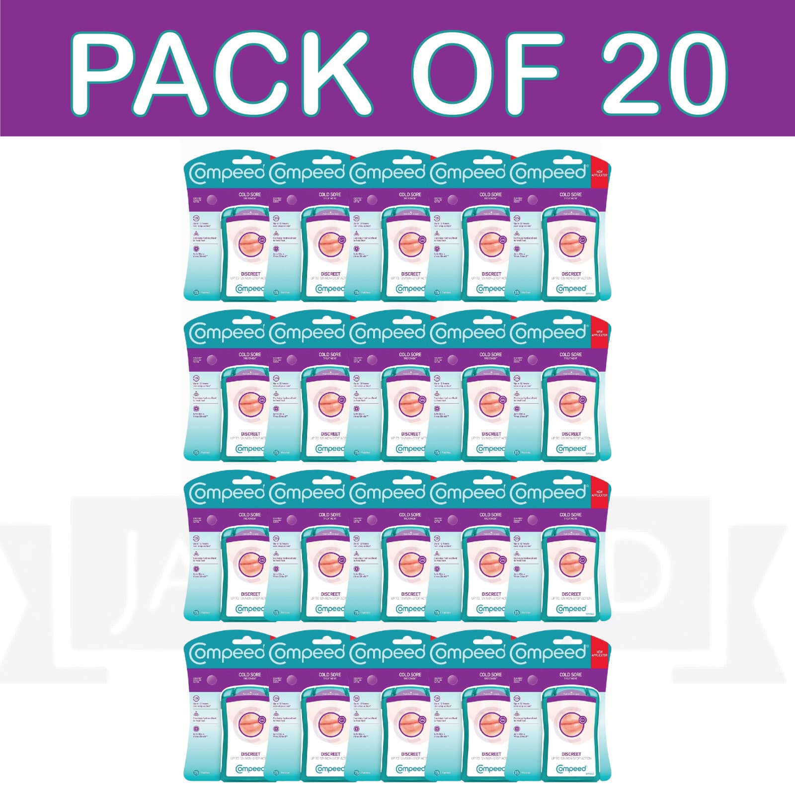 Compeed Cold Sore Patch 300 Patches - 20 Pack Of 15 Patches 2