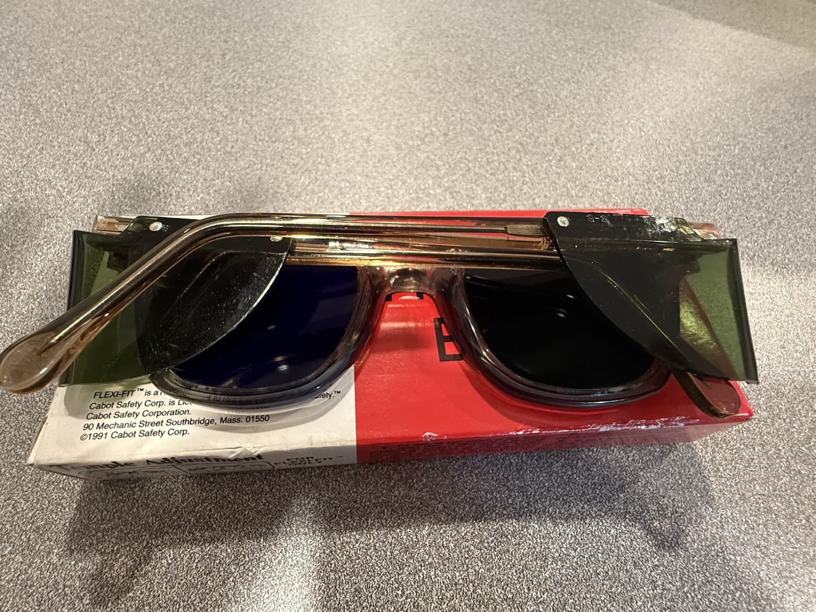 A.O. Safety Cobalt/Green Glasses 4