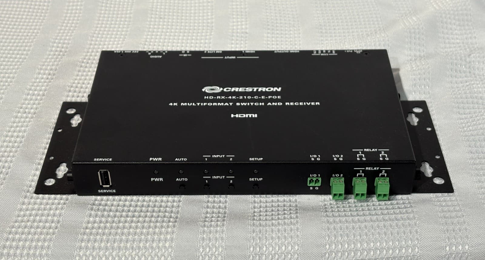 Crestron HD-RX-4K-210-C-E-POE DMPS Lite 4K 2x1 AV Switch and Receiver with PSU 3
