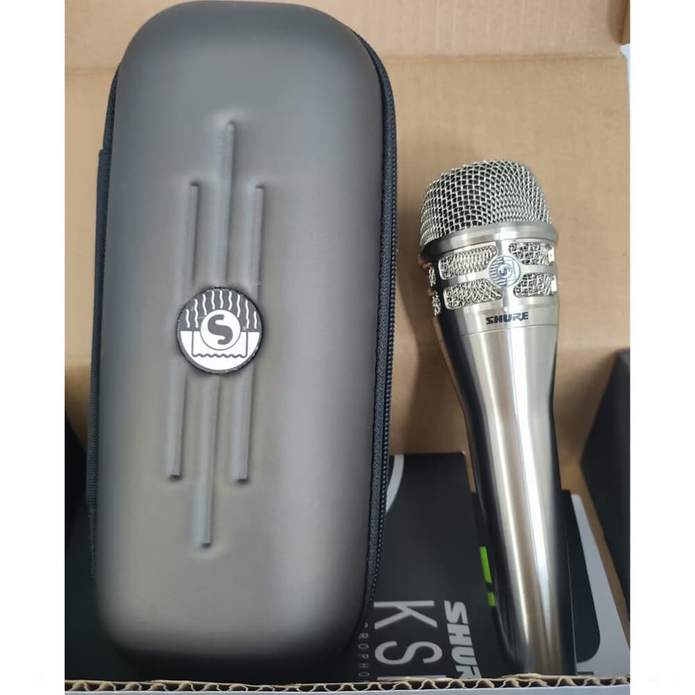 Professional Mic Cardioid Vocal Dynamic Microphone Handheld Wired KSM8 Silver 2