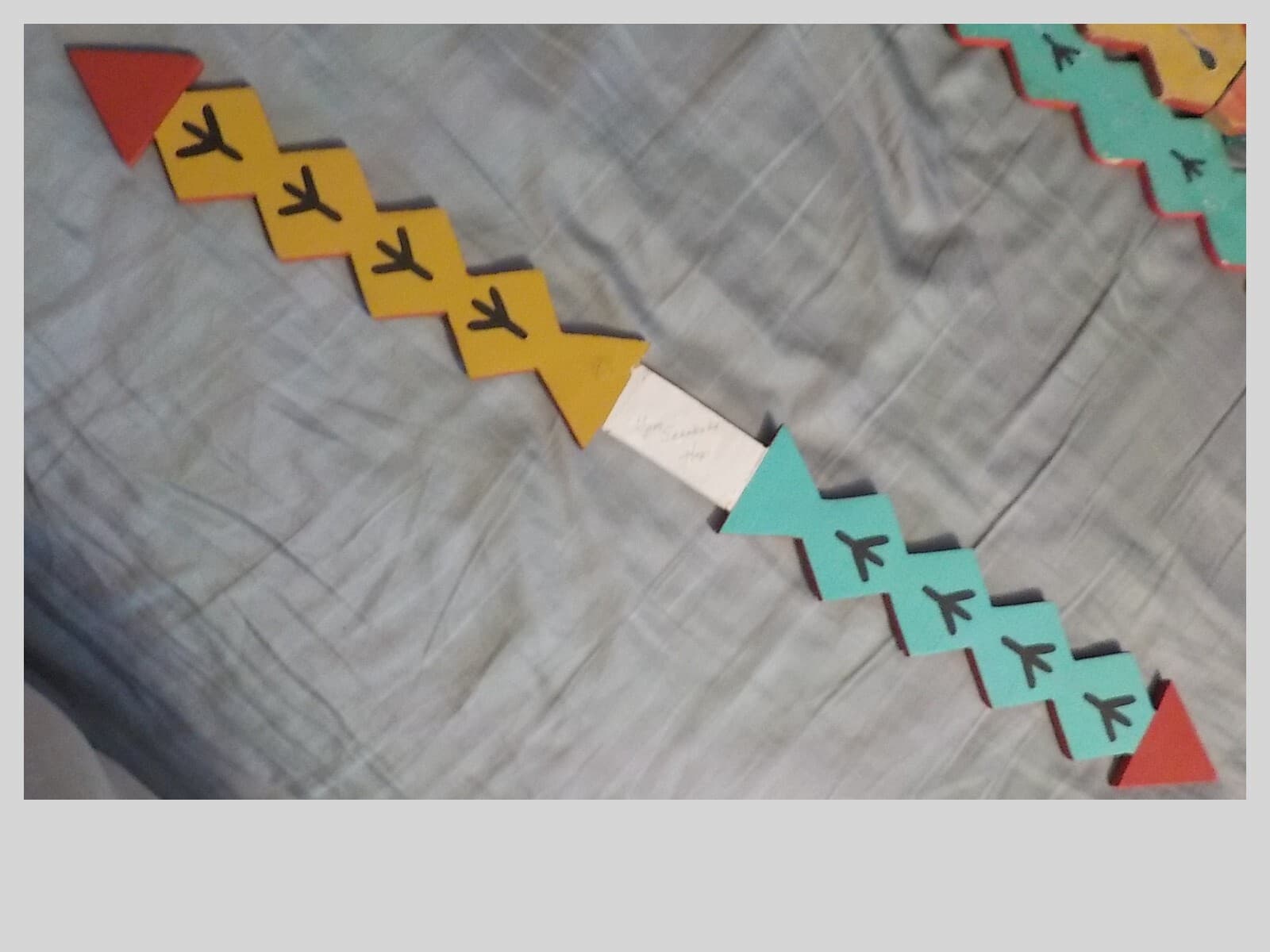 VINTAGE HOPI DANCE WAND LIGHTNING STICK  26" X 2.5" Myron Sekakuku