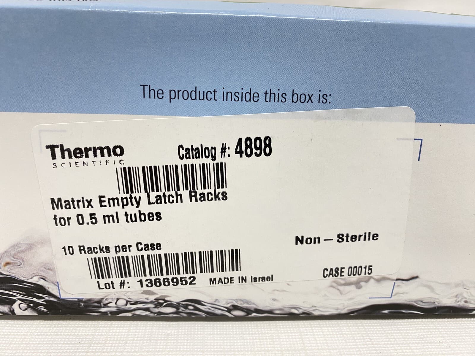 (10/Pk) THERMO Matrix 96-Position Latch Rack for 2D Barcoded Storage Tubes 4898 2