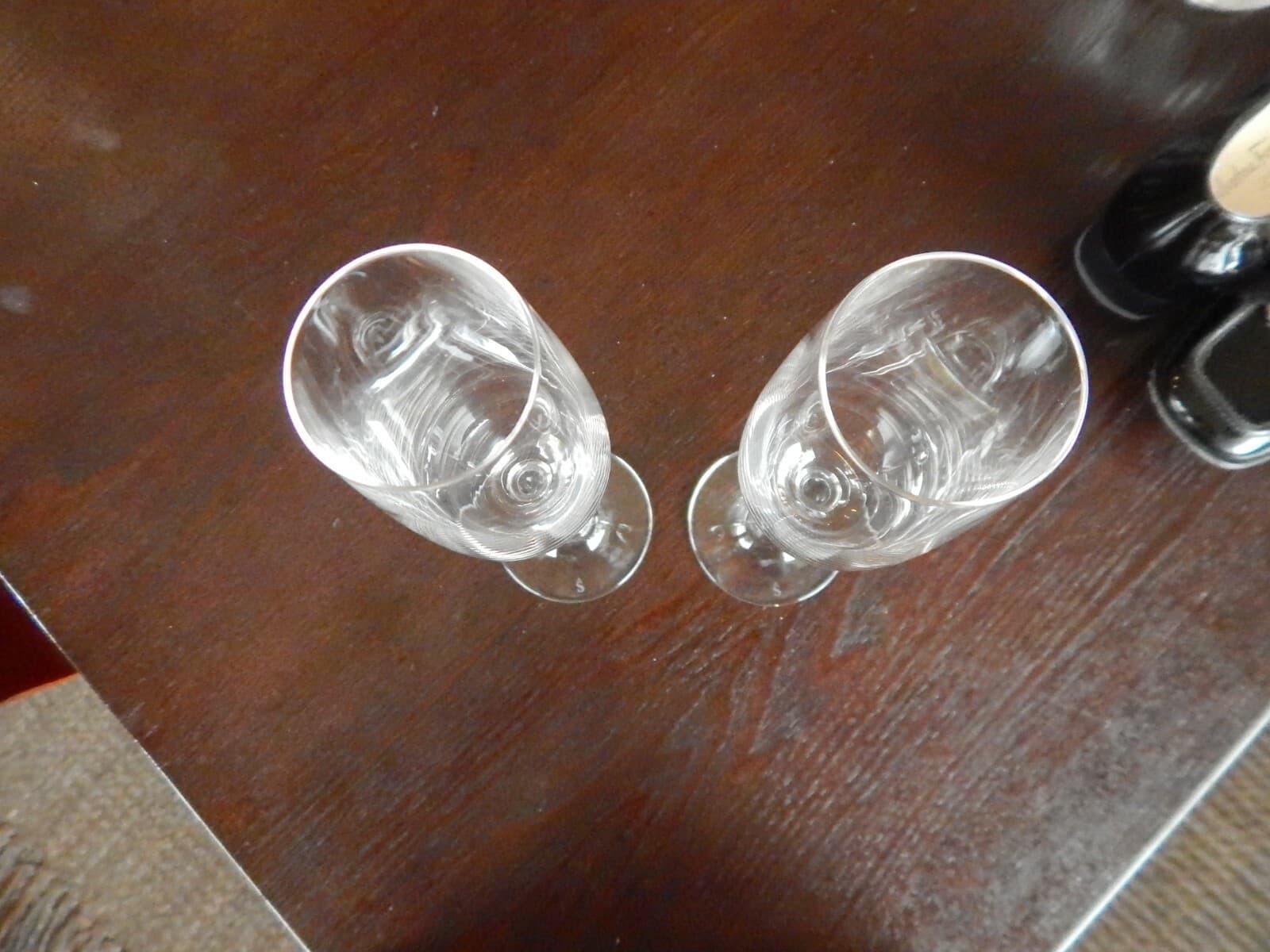 Pair of 2 Spiegelau Crystal Champagne Flutes EXCELLENT CONDITION 3