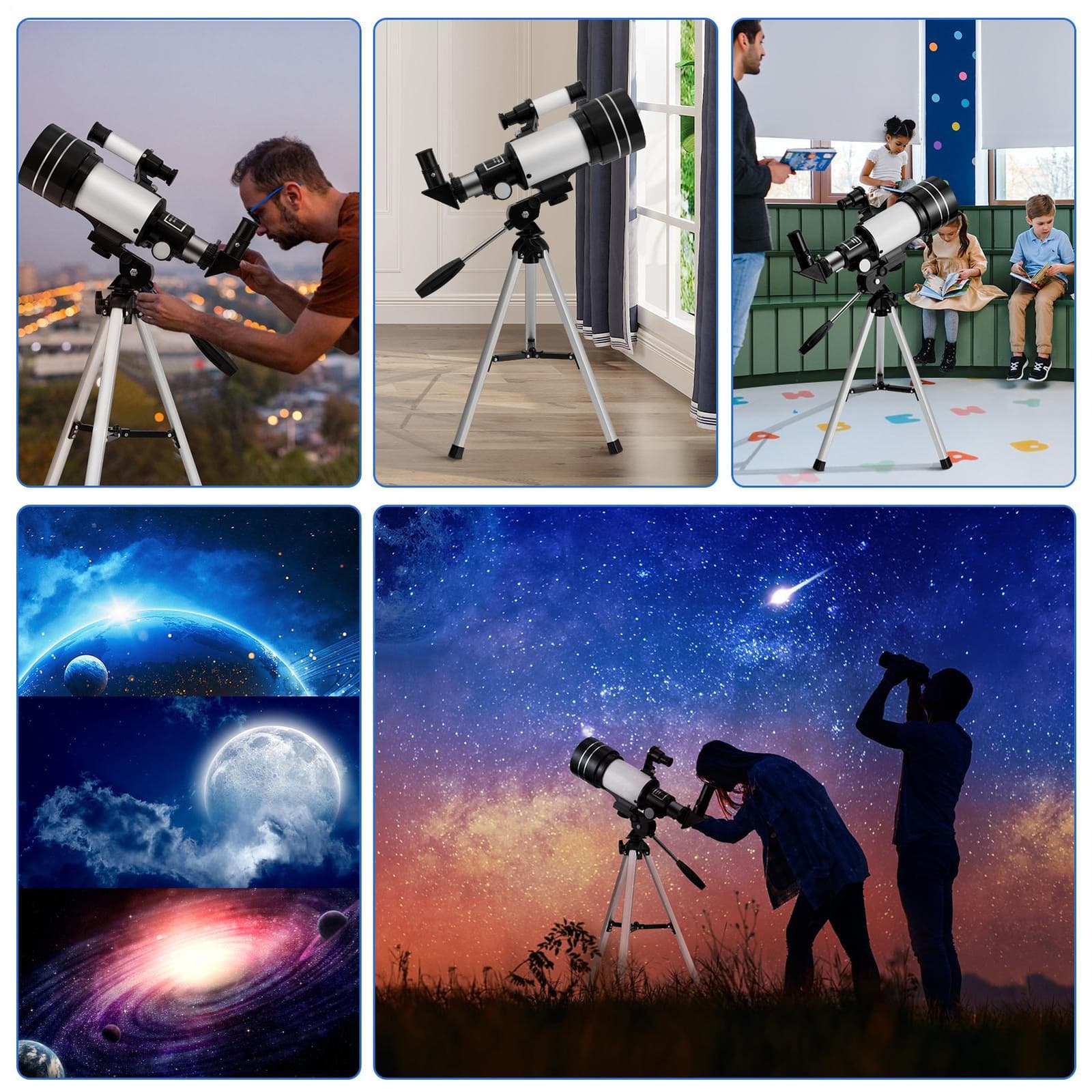 Professional Astronomical Telescope Night Vision  w/Certificate HD Viewing Space 2