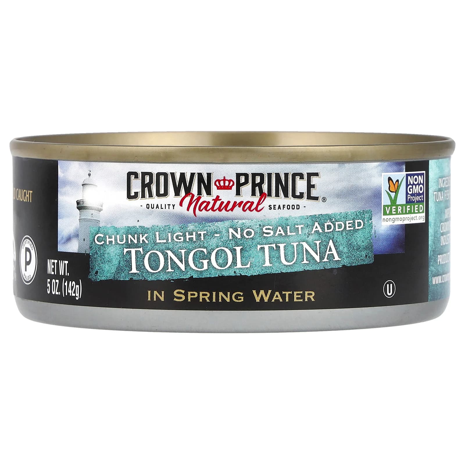 Tongol Tuna, Chunk Light, In Spring Water, No Salt Added, 5 oz (142 g)