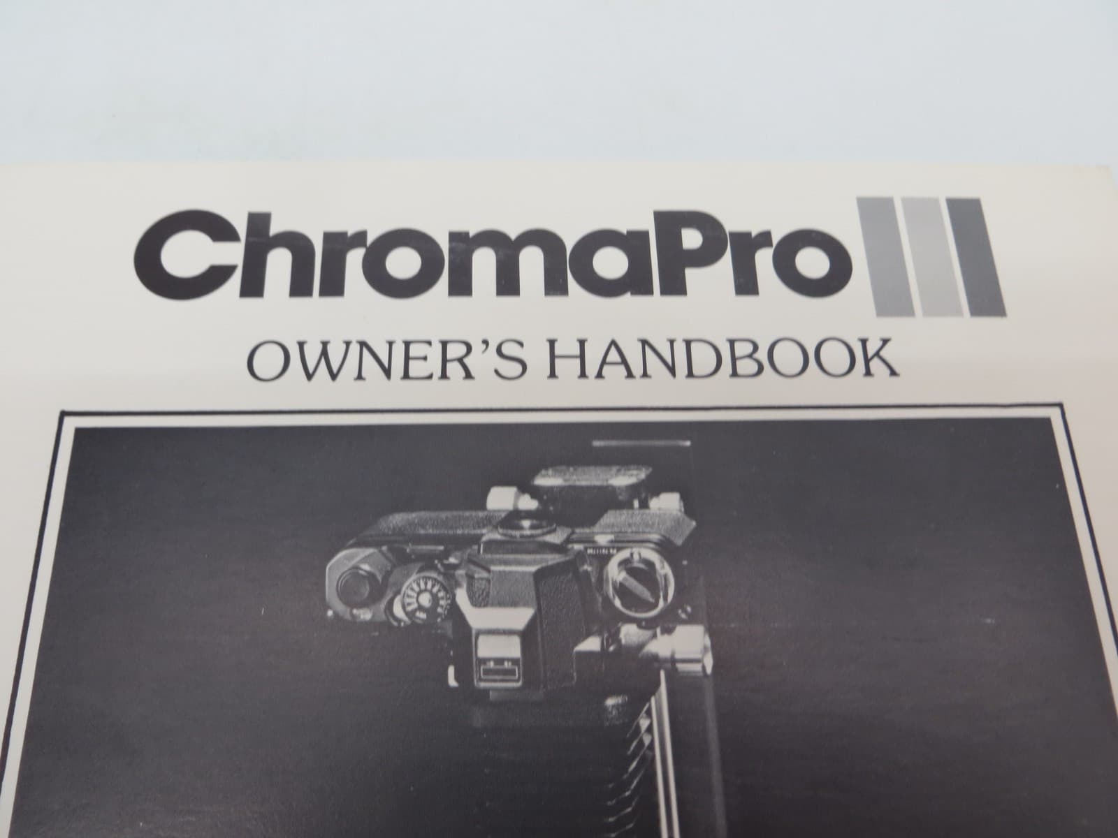 ChromaPro Professional Slide Duplicator Owner's Manual vintage photo equipment 2