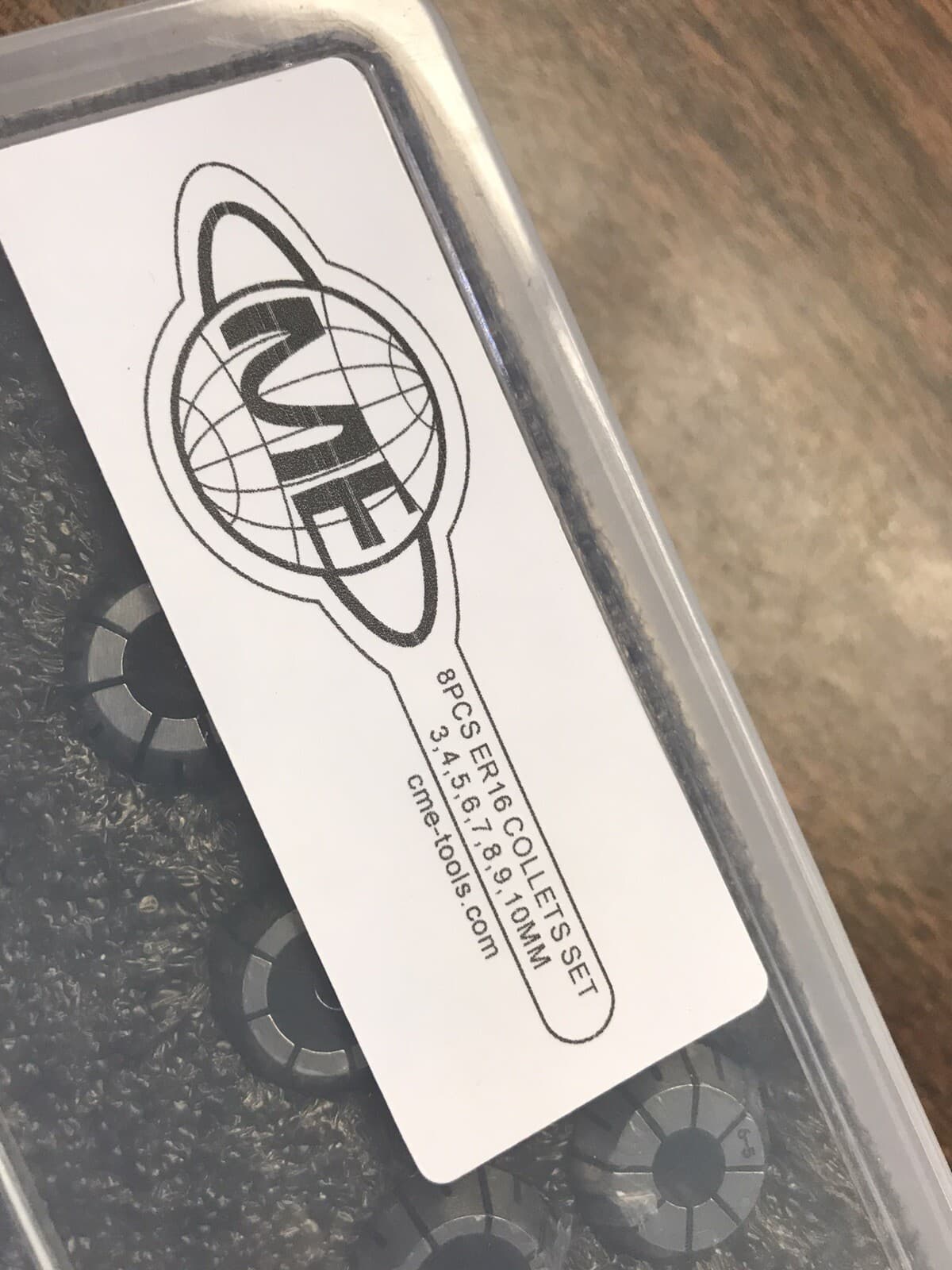 8 pcs ER16 metric collet set, collets 3mm - 10mm, 0.008mm TIR #ER16-SET8M-NEW 4