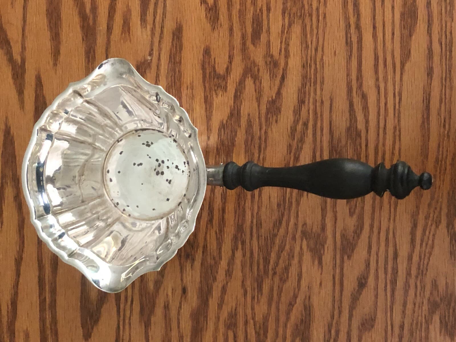 Antique Large Gorham Sterling Silver Gravy Ladle Chippendale Sauce Boat Monogram 2