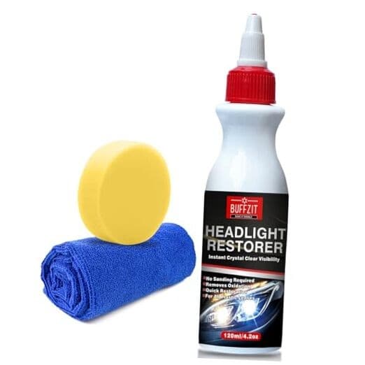 Headlight Cleaner & Restoration Kit, Instantly Removes Oxidation, Yellowing, 