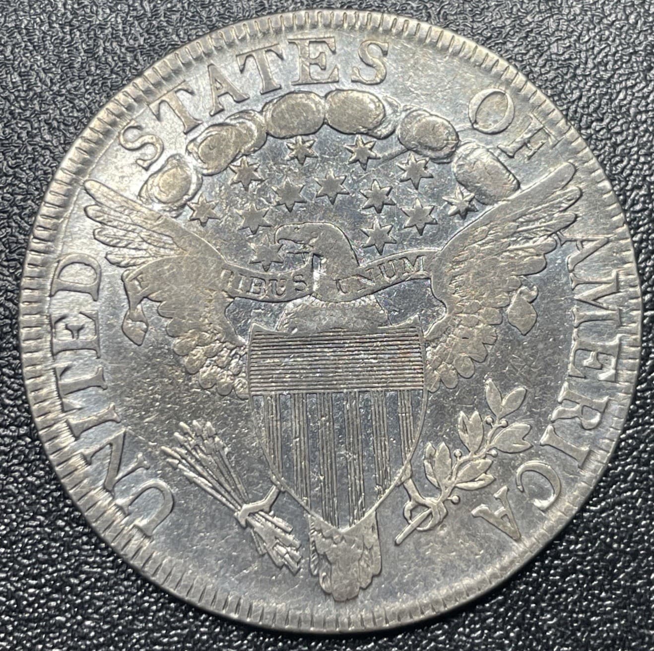 1807 Draped Bust Half Dollar 50c VF Very Fine Details Cleaned 2