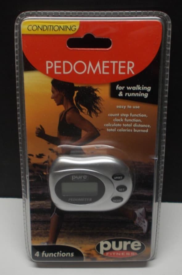 Pure Fitness Pedometer for Walking & Running Step Counter Brand New