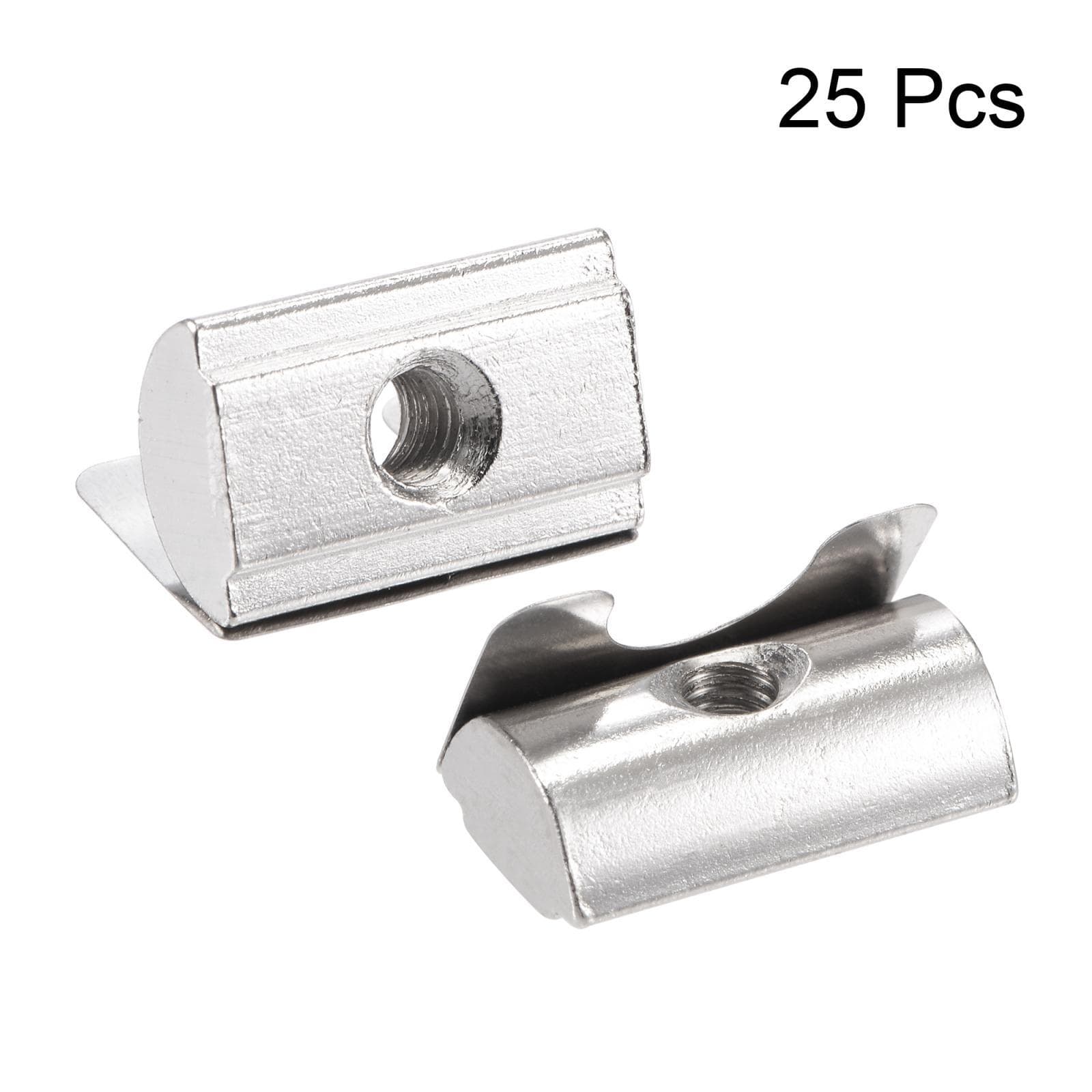 M5 Roll in Spring T Nut with Spring Sheet for 3030/4040 Series 8mm Slot 25Pcs 2