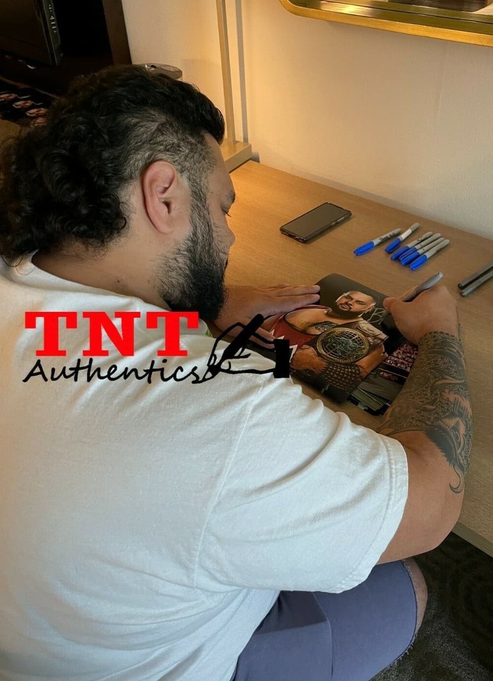 Bronson Reed Signed WWE NXT North American Champion 8x10 Photo #1 JSA COA 2