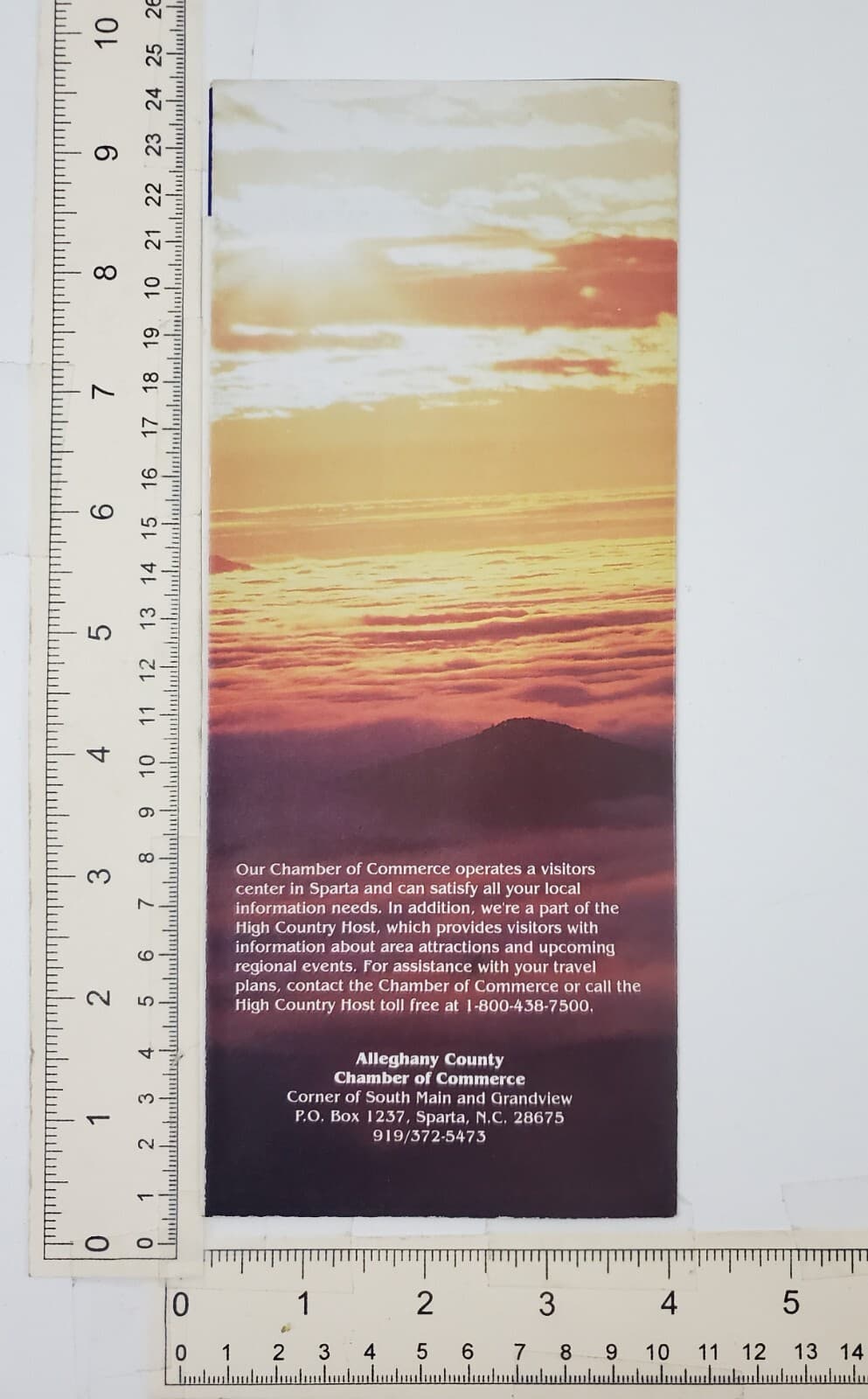 1990s Sparta Alleghany County North Carolina Tourist Vintage Travel Brochure NC 4