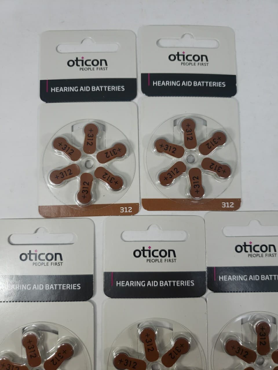Oticon Hearing Aid Batteries Size 312 Sealed Lot of 30 Expired 01/23 See Photos 2