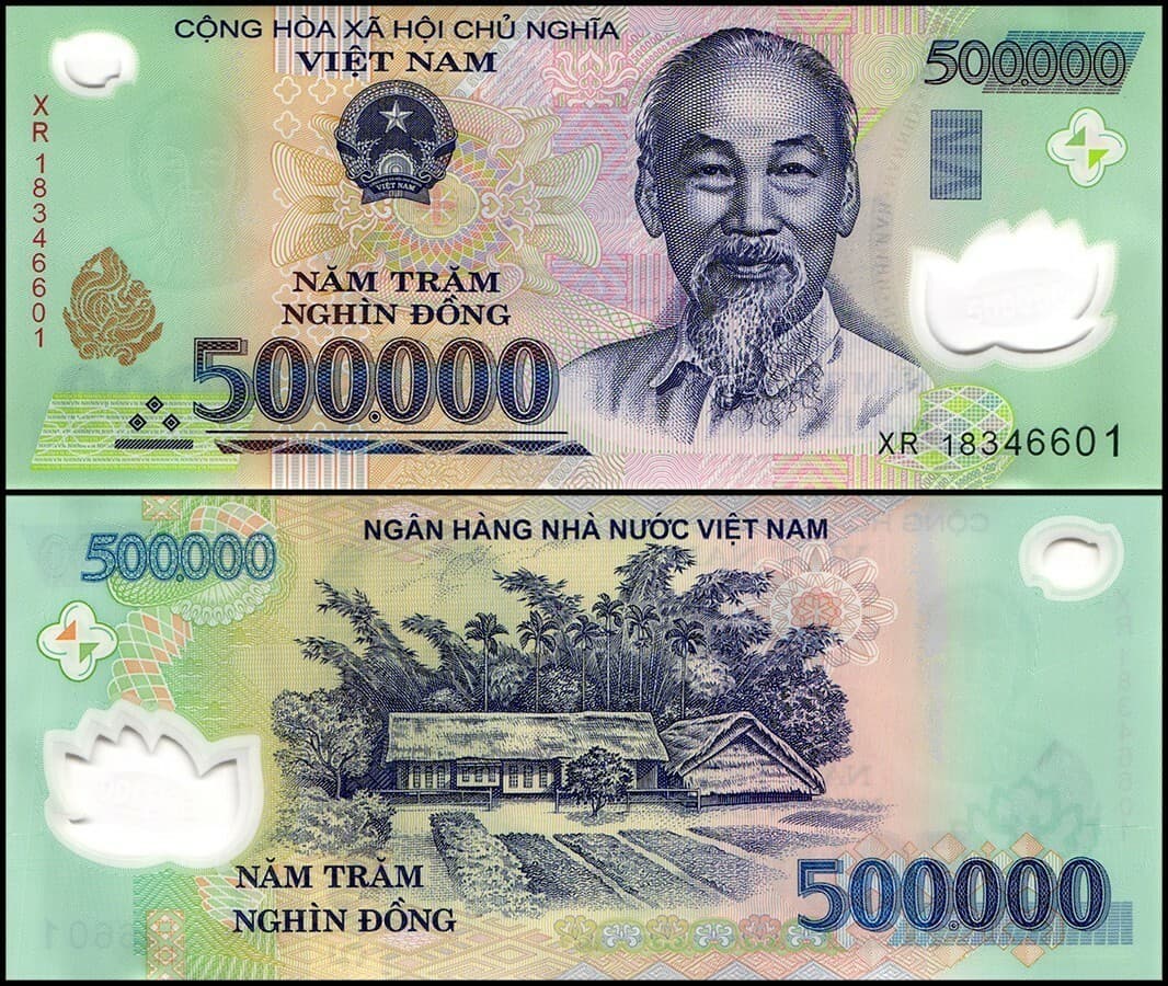 2 MILLION VIETNAMESE DONG  ( 4 ) 500,000 VND CURRENCY BANKNOTES | AUTHENTIC 5