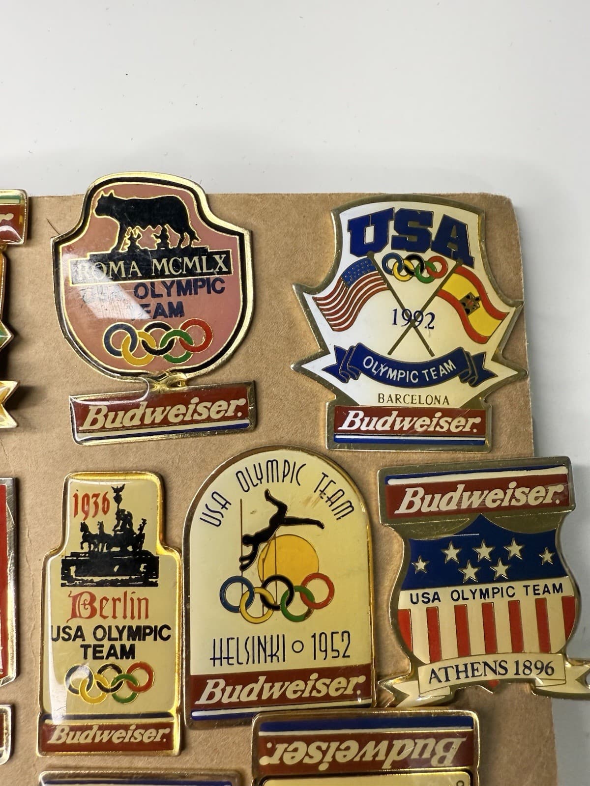 Budweiser 1996 Olympic Commemorative Pin Set - Vintage Collectible ￼￼ 3
