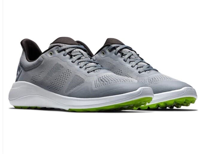 FootJoy FJ Mens Spikeless Golf Shoes Grey/White #56142 Medium Width 2