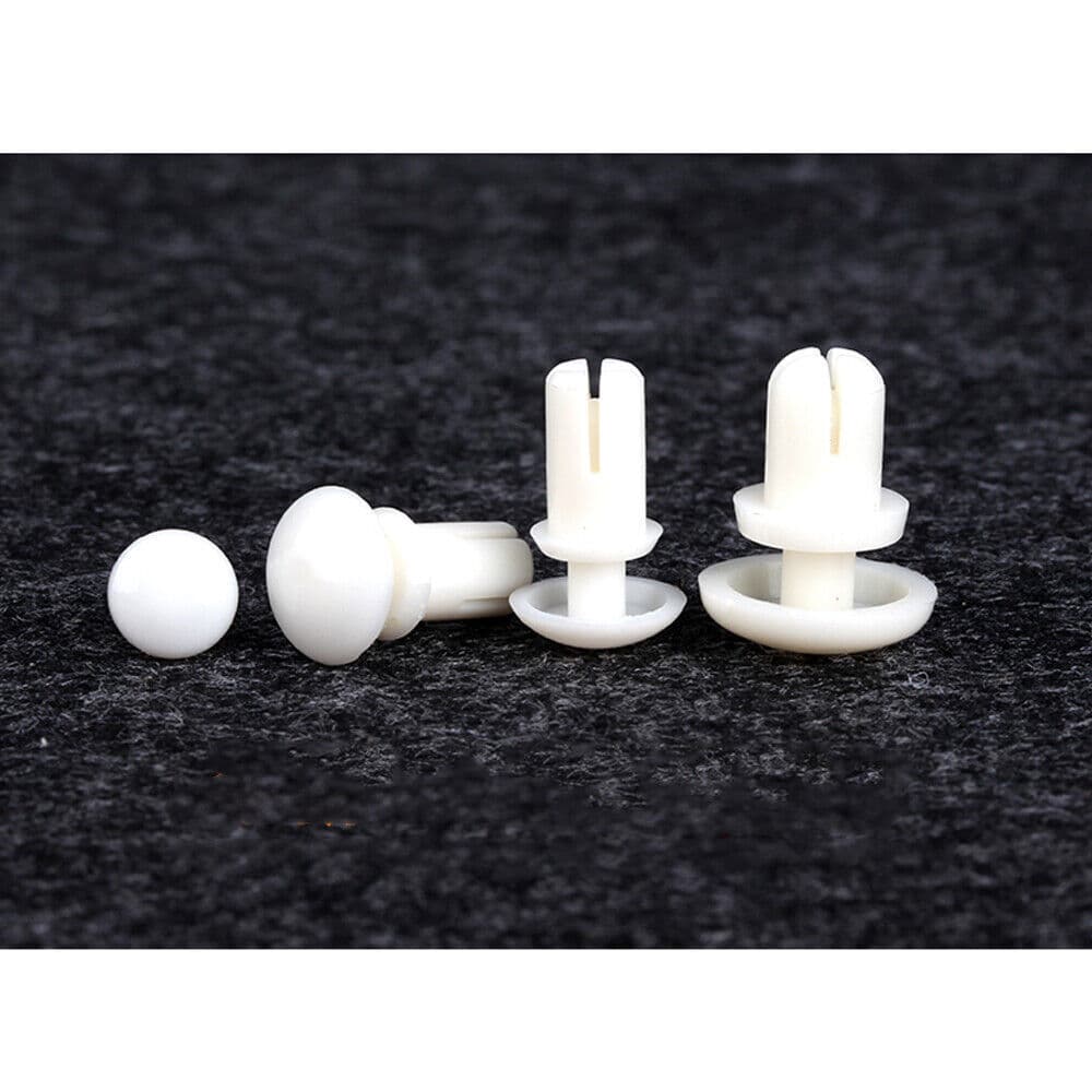 US Stock 100pc R3035 Nylon Push-Type Rivets Black Plastic Letter Rivets M3X3.5mm 6