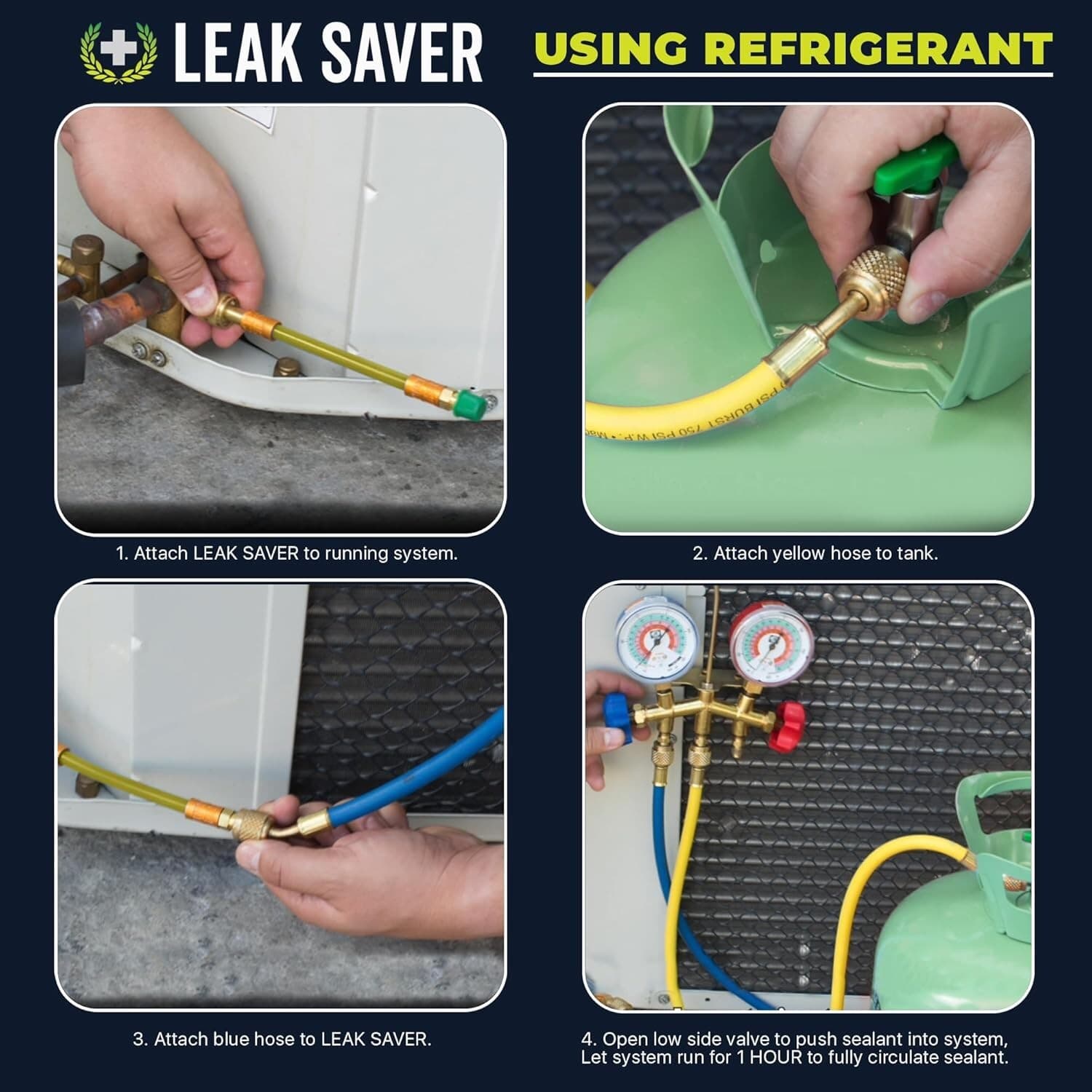 Direct Inject AC Leak Sealer | AC Stop Leak for Most HVAC Systems up to 1 Tons.. 5
