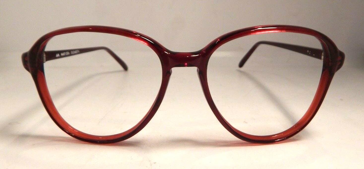 Vintage MAY USA Elizabeth Wine 57/16 Eyeglass Frame New Old Stock #363 3