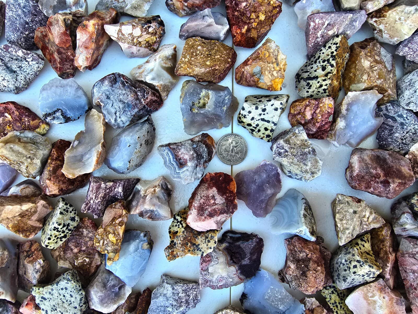 Mexico Crystals Mix Raw Rough Stones Bulk Lot for Tumbling Healing Collecting 2