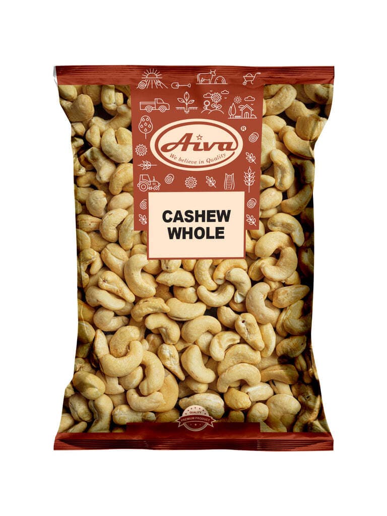 Aiva Cashew Whole,Unsalted, Natural Cashews for Cooking, Baking, and Snacking
