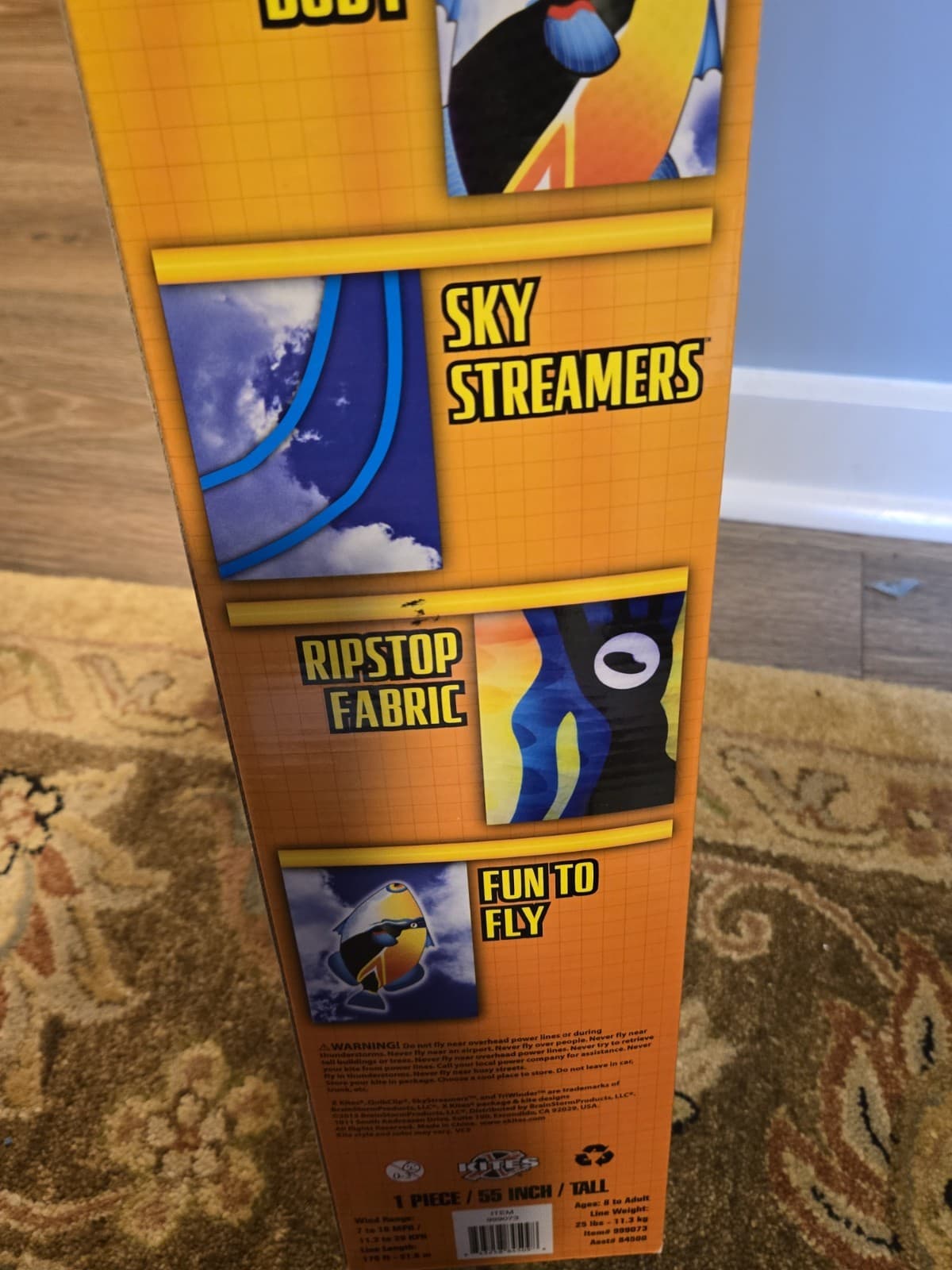 HUMUHUMU Fish Giant 55" Kite with Triwinder NEW NIB 4