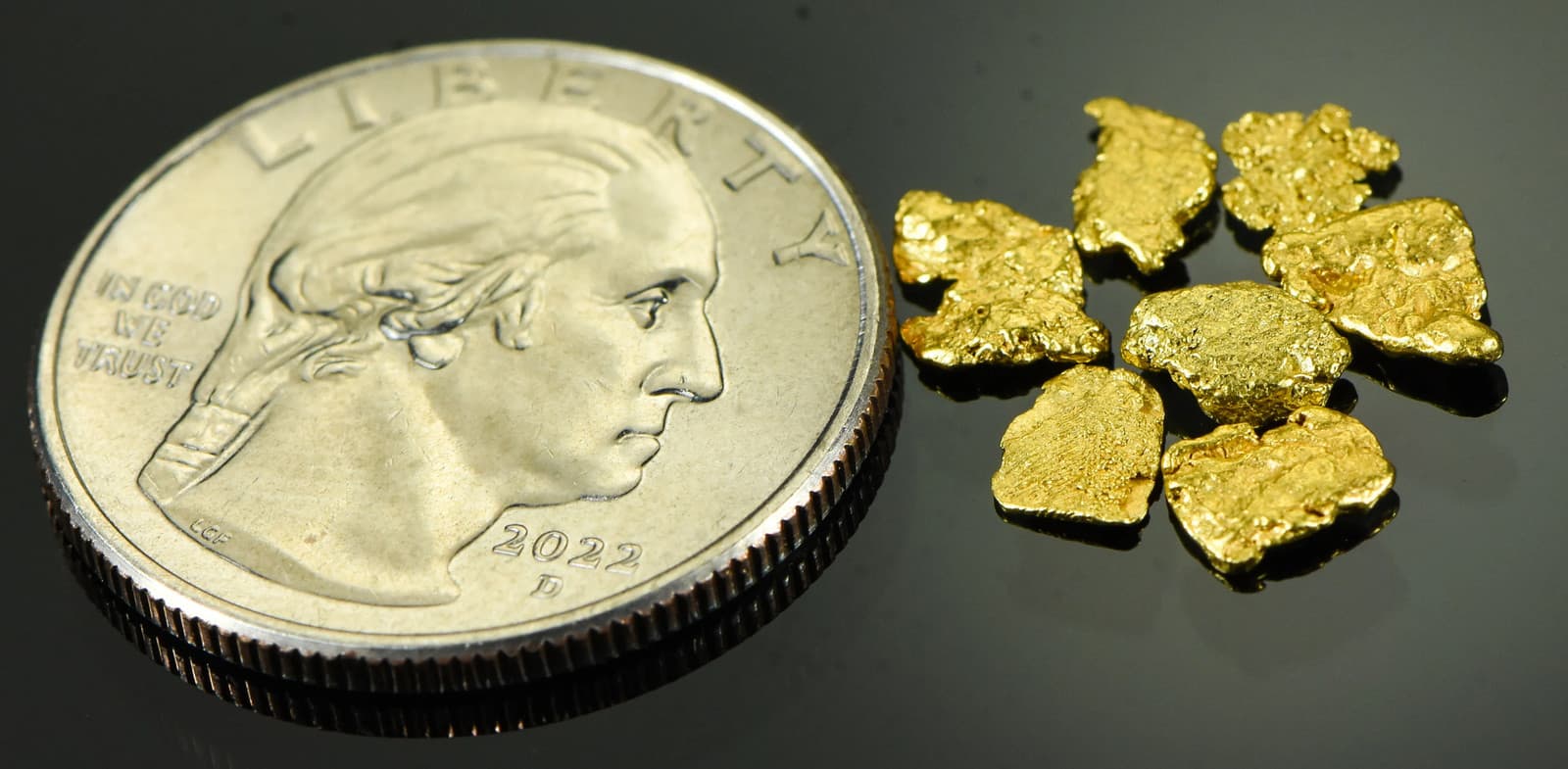 Alaskan Yukon BC Gold Rush Nugge #6 Mesh 1 DWT 1.55 Grams of Fines 1/20 OUNCE 2