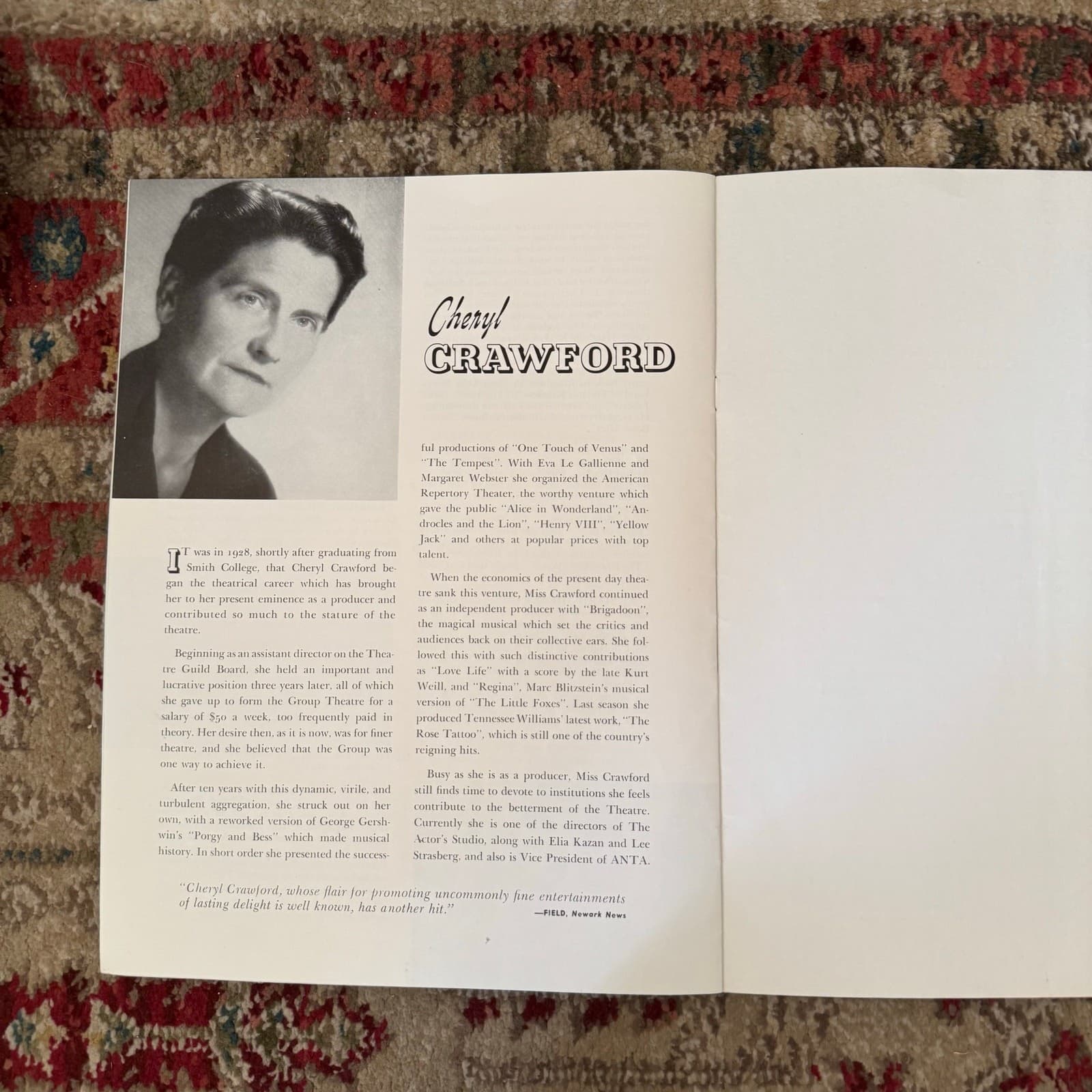 James Barton Paint Your Wagon Original 1951 Broadway Souvenir Theater Program 2