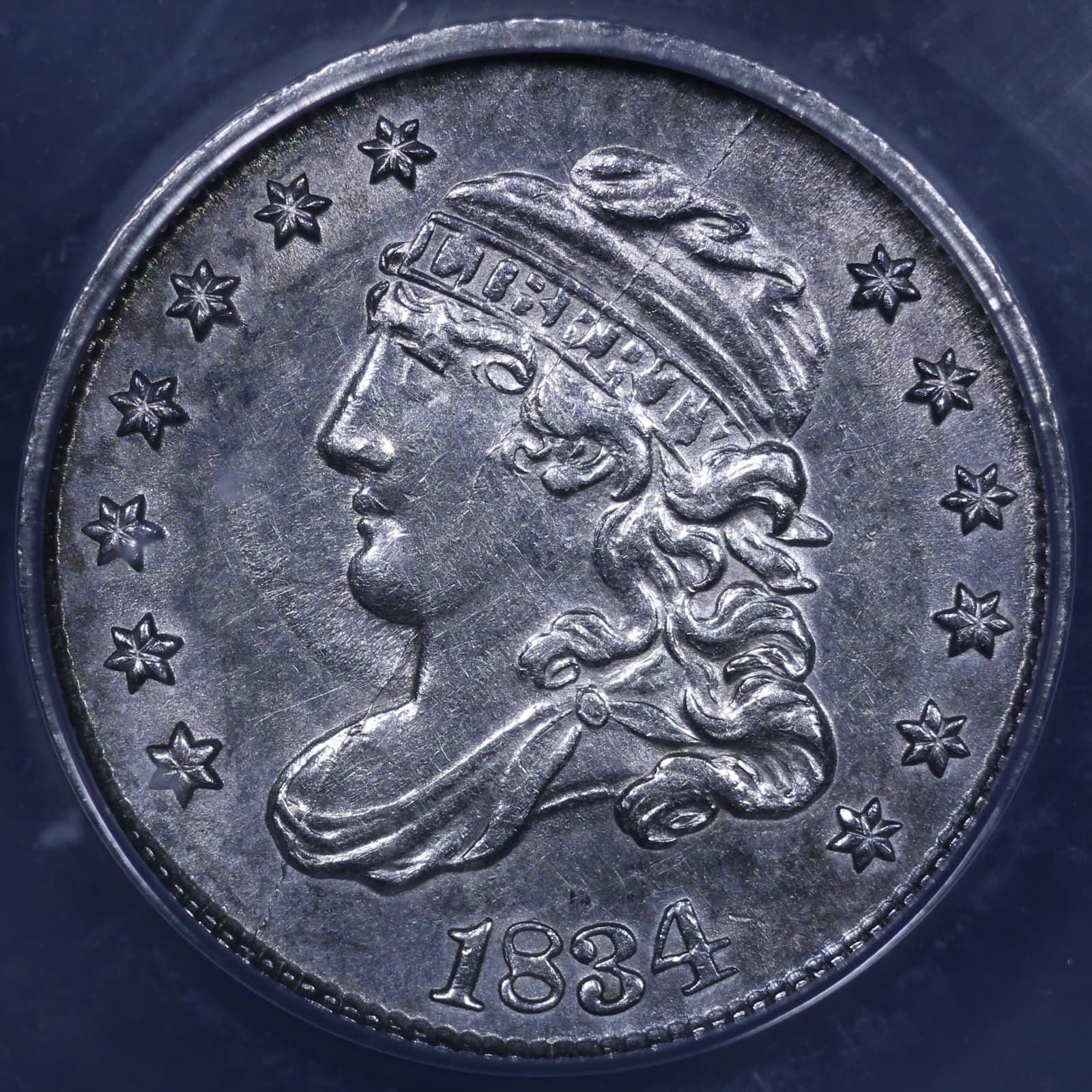 1834 Capped Bust Half Dime - H10c ANACS AU55 - Great Example! 3