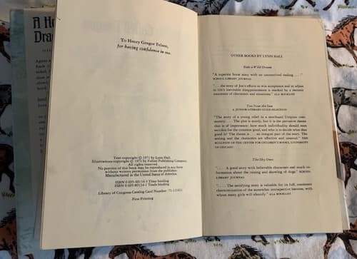 A Horse Called Dragon POA Pony of Americas Lynn Hall 1971 1st Printing HB ex-lib 3