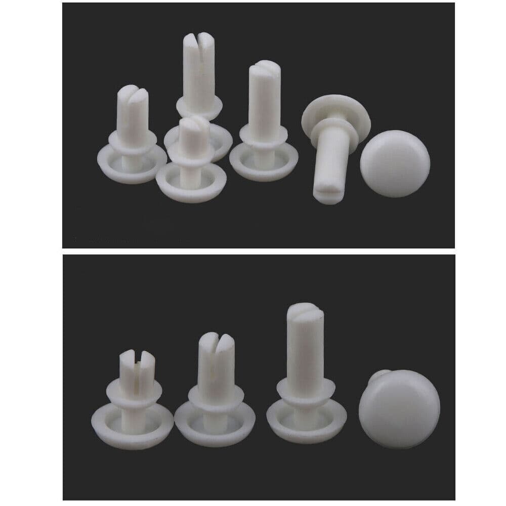 US Stock 100pc R3035 Nylon Push-Type Rivets Black Plastic Letter Rivets M3X3.5mm 5