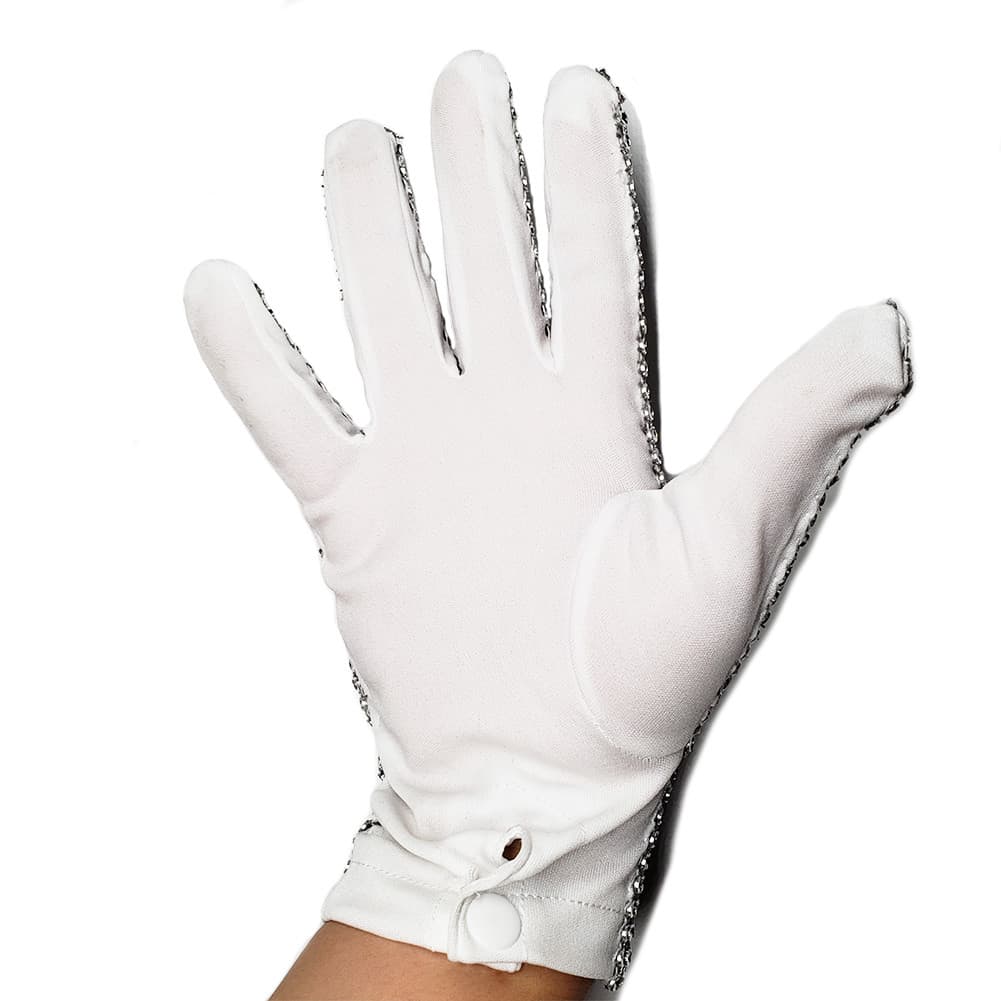 Michael Gloves Silver Single Side Drill Gloves for Halloween 4