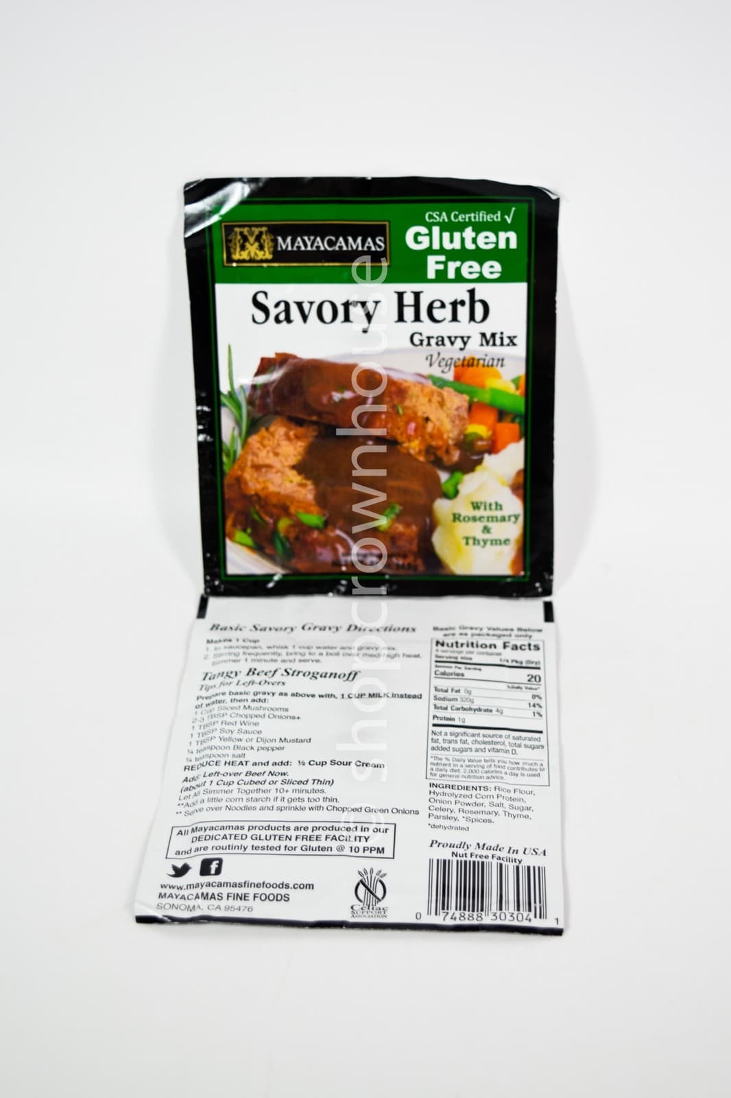 4 Mayacamas GF SAVORY HERB Flavored Vegetarian Gravy Mix 0.88oz 12/15/2027 2