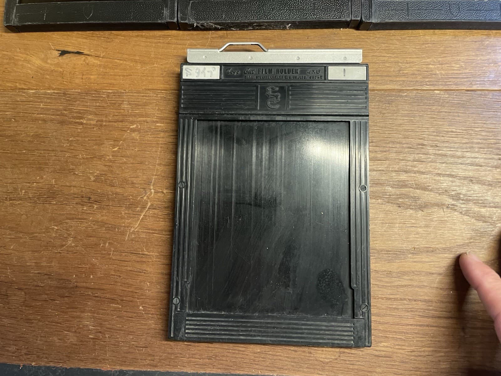 *READ : Exc+5* Lot of 1 Toyo & Lot of 3 Lisco Regal 4x5 Cut Film Holder From JPN 5