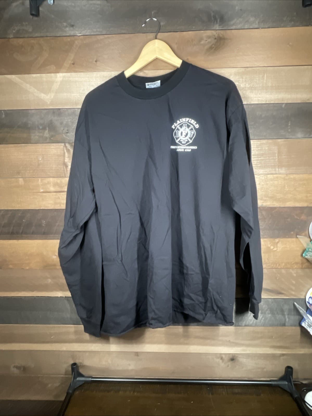 Plainfield IL Illinois Fire Department IAFF 4560 Long Sleeve T Shirt XL 2