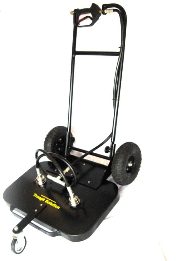 Solution #24 (trough) Surface Cleaner Replacement  4" Front Castor with Locknut 3