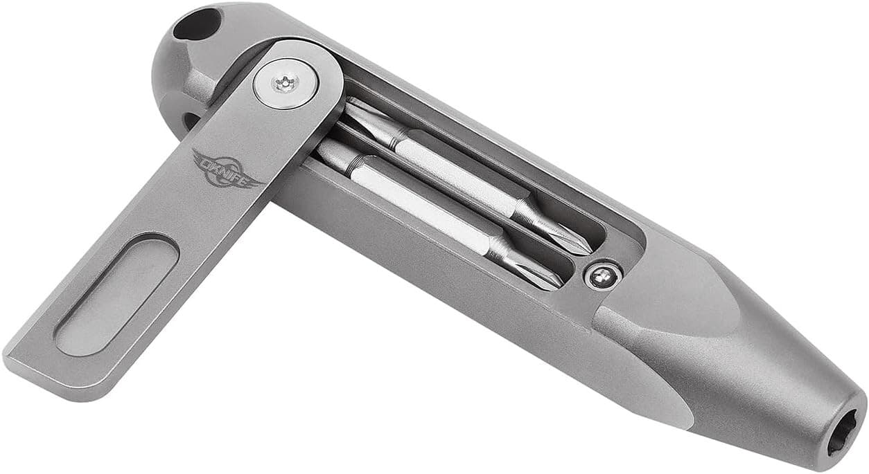 OKNIFE Otacle D1 EDC Titanium Multi-Bit Driver, 8 in 1 Pocket-Sized EDC Tool 3